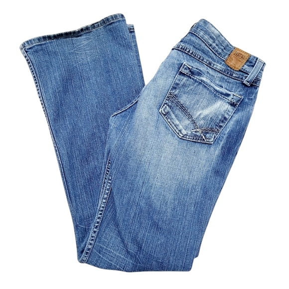 BKE Other - BKE Culture Buckle Jeans Men 30x31 Blue Distressed Bootcut Denim Star 20 Stretch
